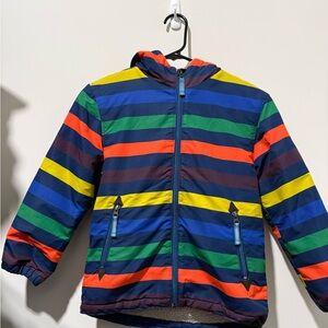 Mini Boden Boys’s Multicolor Striped Jacket size 7/8Y